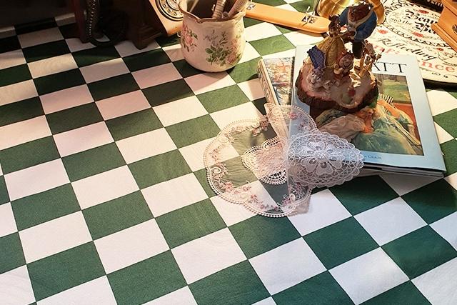 [S급리퍼] 체커보드 단모/플랫 워셔블 러그 카페트 4size
