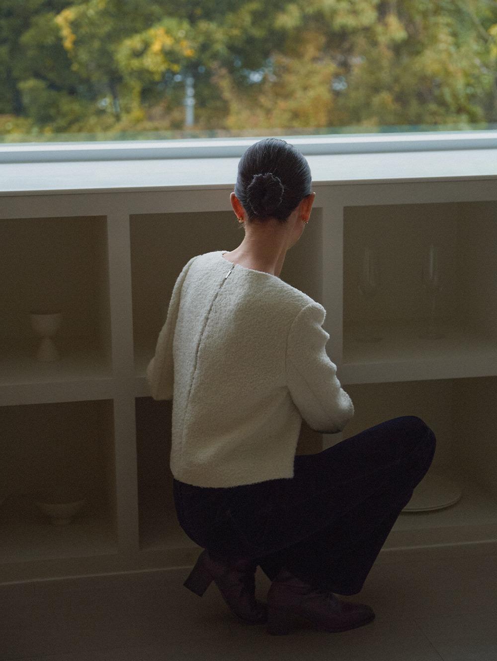 [11월 25일 PM12:00 오픈] 로엔 글로우 트위드 탑