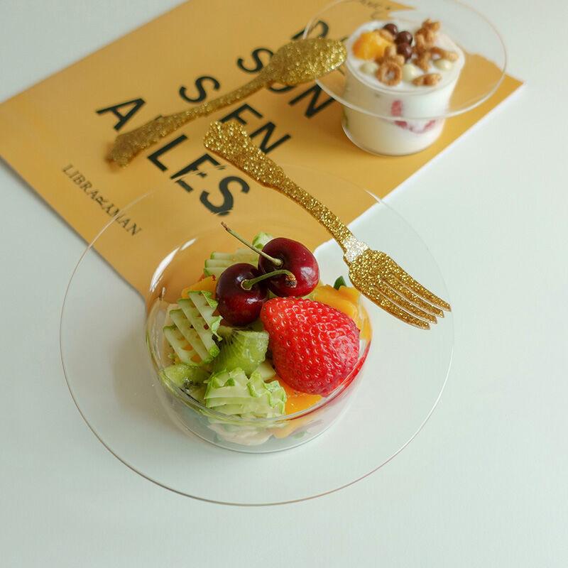 요거트 디저트 볼 내열유리 림 씨리얼 그릇 2size