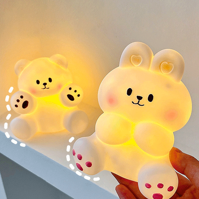 (신상✨/주문폭주)온링포유 곰돌이 토끼 조명 무드등 취침 수면 취침등 감성 인테리어 소품 방꾸미기 방꾸 카페 집 꾸미기 홈데코 생일선물 친구선물 집들이 선물