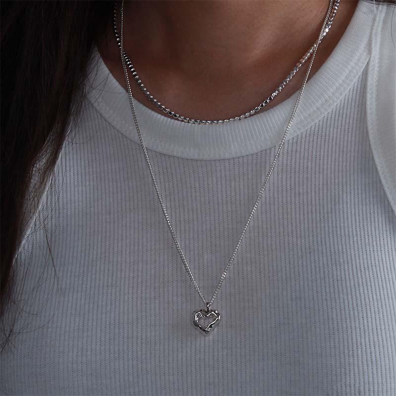 melting heart necklace