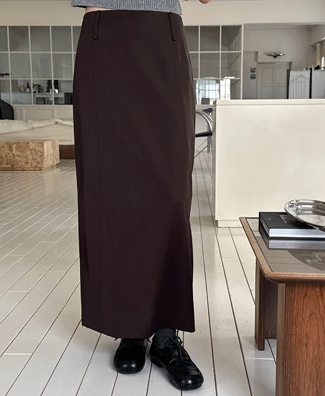 비고르 맥시 라인 스커트 (2color)