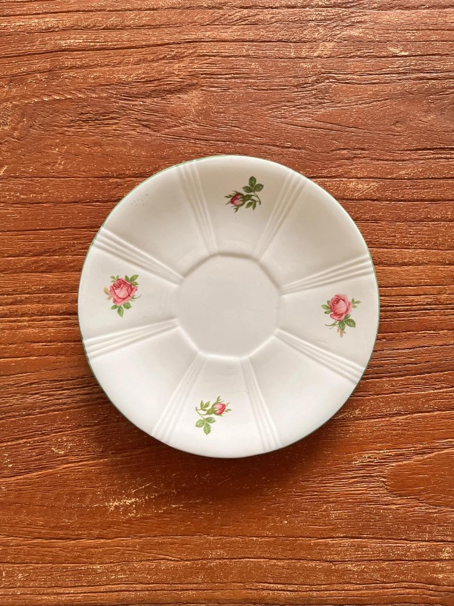 1920-50s 디구앙사르규민 장미 초록테두리 쁘띠디쉬