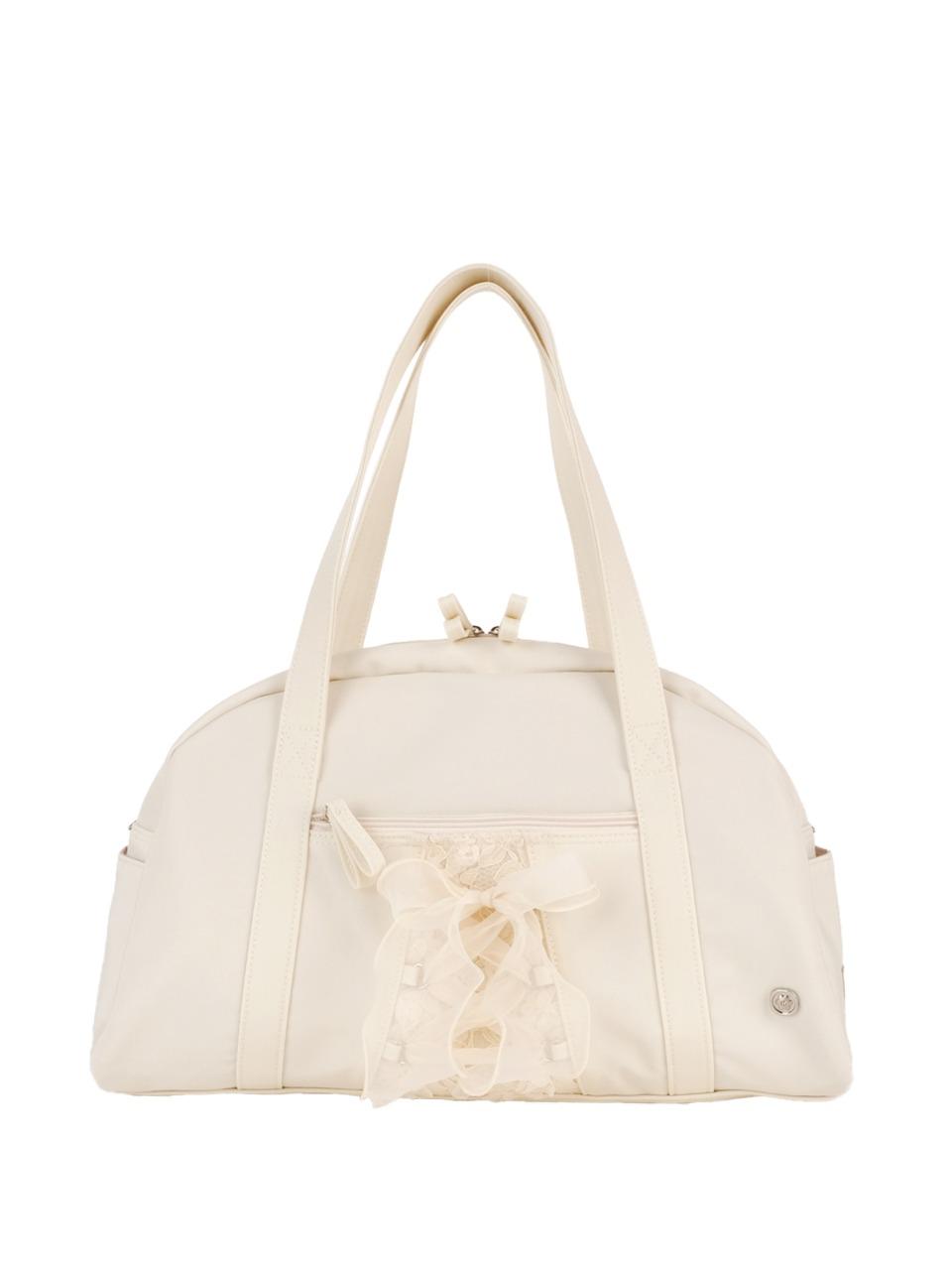 Daily ribbon gym bag_ivory