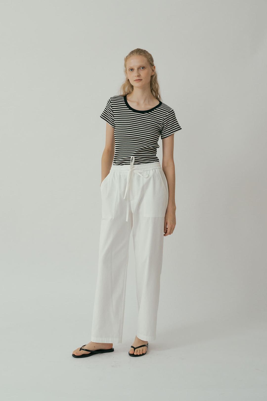 String Cotton Pants
