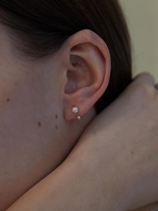 14K 진주 볼 커브 피어싱