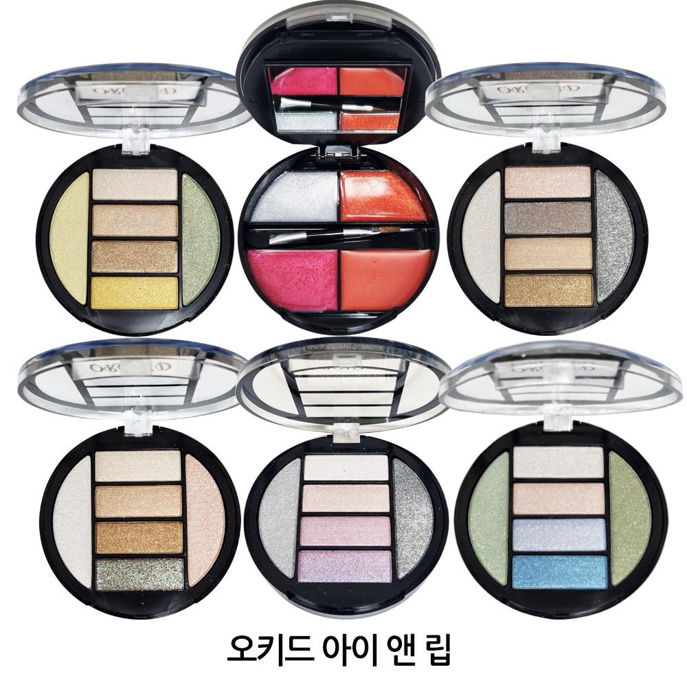 오키드 아이앤립 10색 팔레트 (6색 섀도우+4색 ) 2단 팔레트