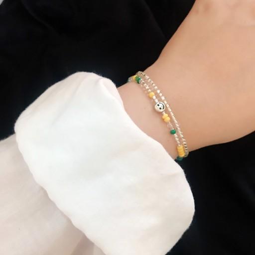 ❤️주문폭주🌿1+1😊스마일 레이어드 비즈 팔찌