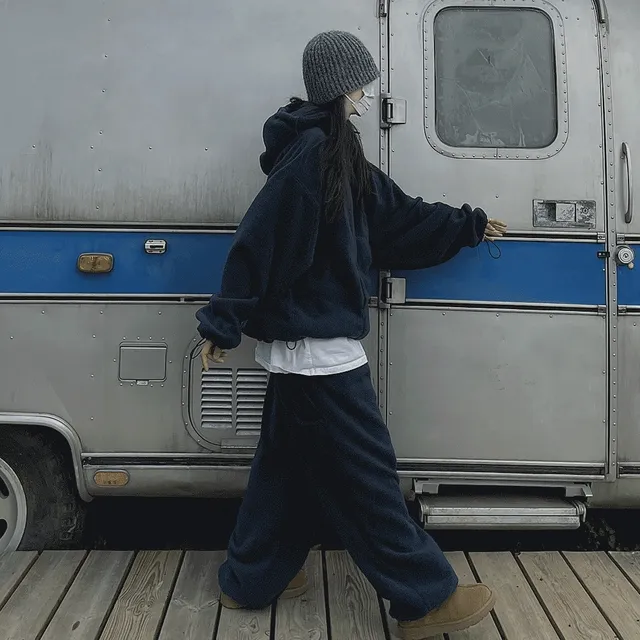 플리스 트레이닝 세트 후리스세트 후드 츄리닝세트 덤블 겨울트레이닝복 기모트레이닝 셋업