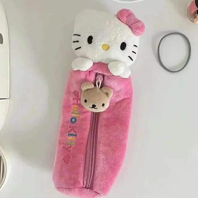인스증정)핑크 고양이 원통 필통