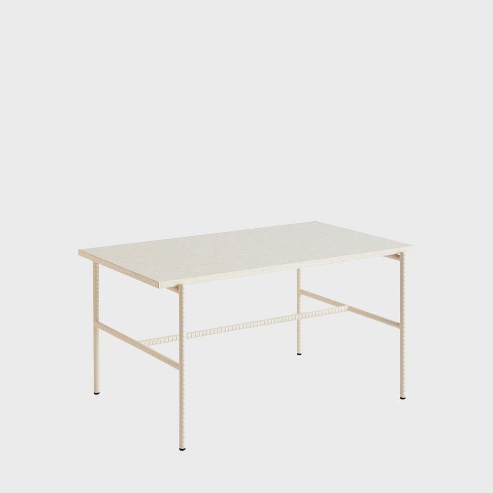 [HAY] Rebar Coffee Table 49x80, 베이지 마블