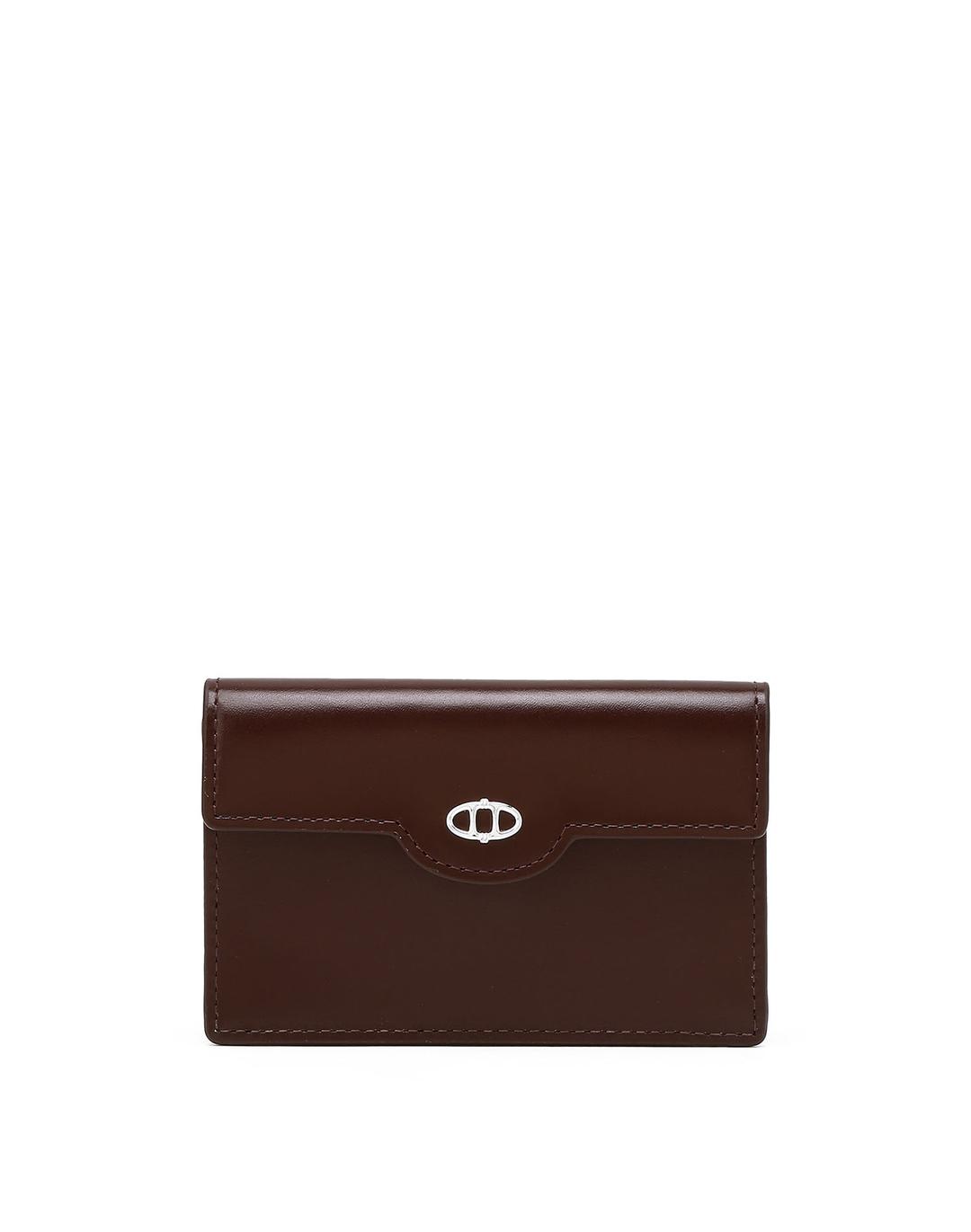 [DOUBLE A] BURGUNDY BUSINESS CARD HOLDER (SMALL LOGO)