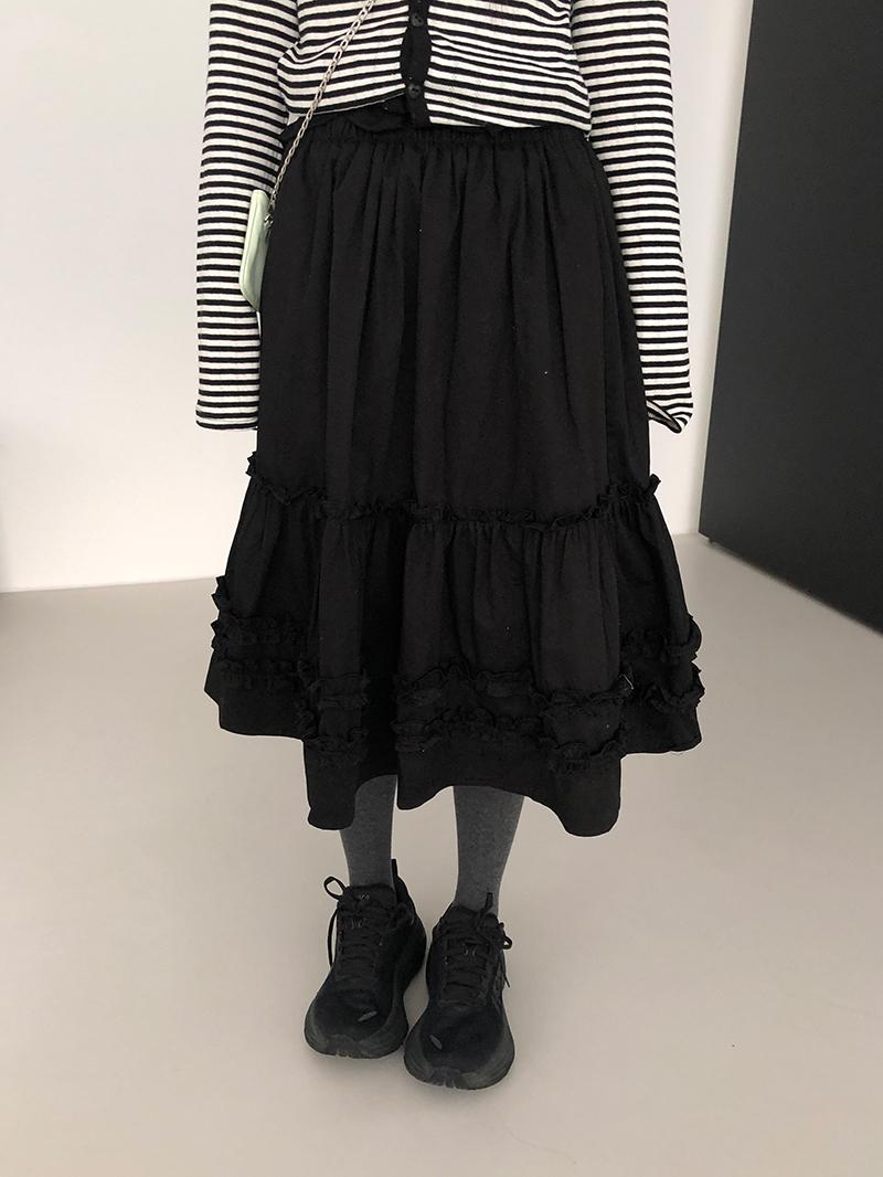 오르카 mon frill cancan skirt