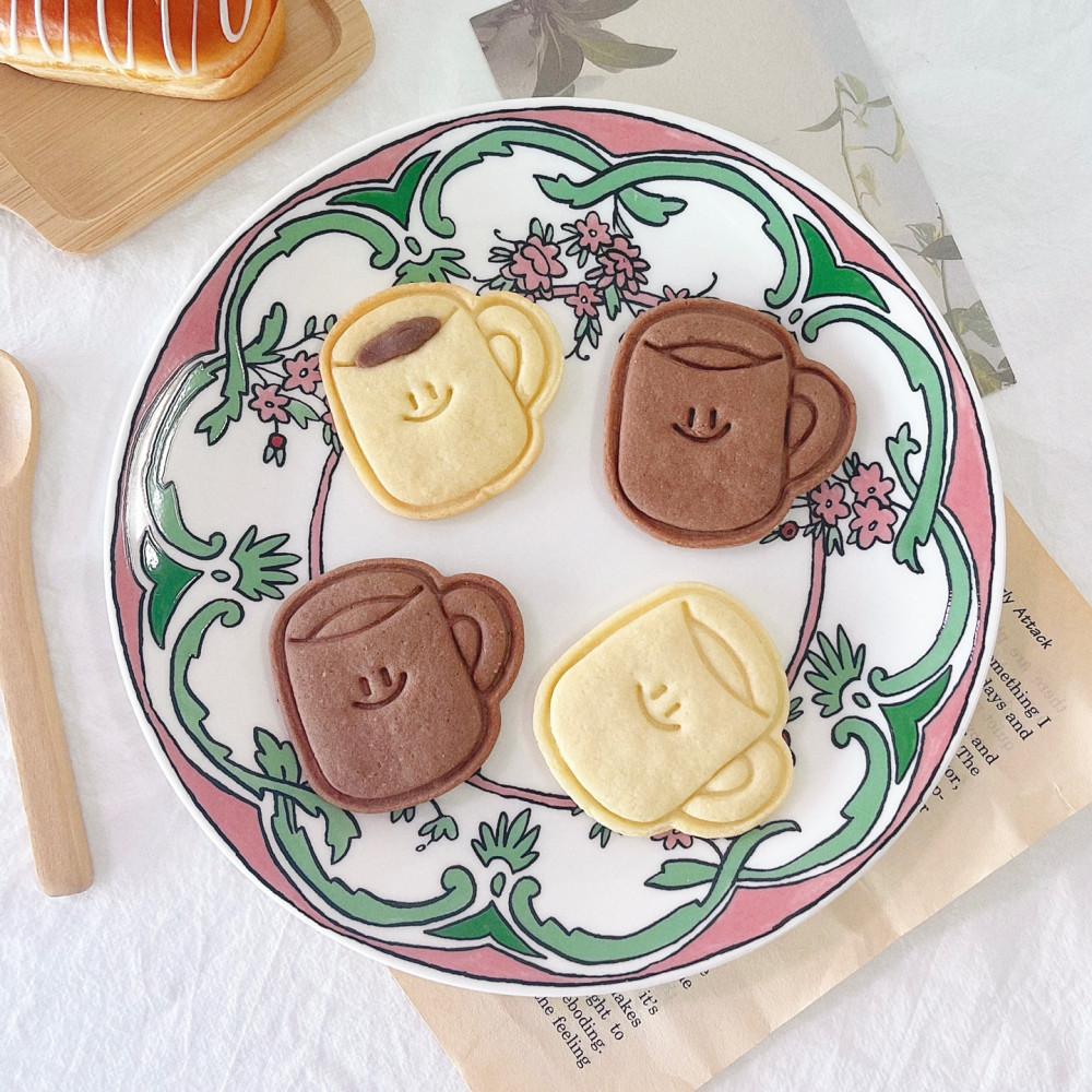 스마일 머그컵 쿠키커터 / 카페 쿠키틀 / 캐릭터 스탬프 / 홈베이킹 / 디저트
