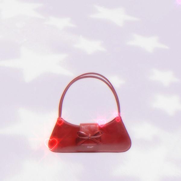 [신규가입시 15% 할인쿠폰 지급+오픈할인 5%] Bow Small baguette  리본 스몰 바게트백 - Fishnet Stockings Red