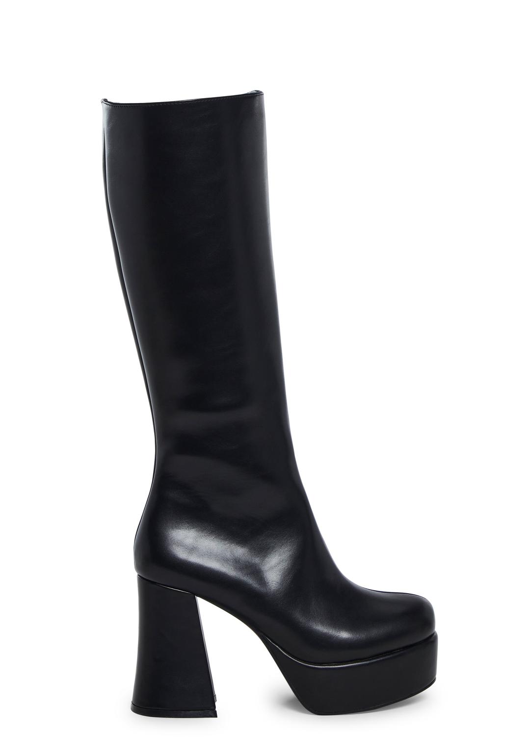 Flirty Flair Go Go Boots - Black - BLACK / US 5
