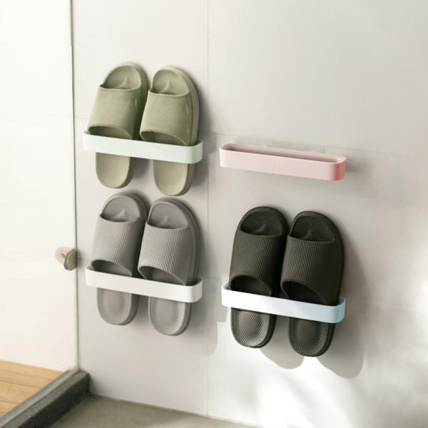 접착식 슬리퍼 거치대 실내화 욕실 욕실화 걸이 4colors