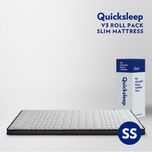 퀵슬립 V3 메모리폼 슬림 매트리스 토퍼 10cm (슈퍼싱글 SS)