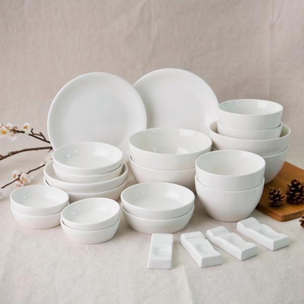 크림화이트 4인 한식기세트 24P