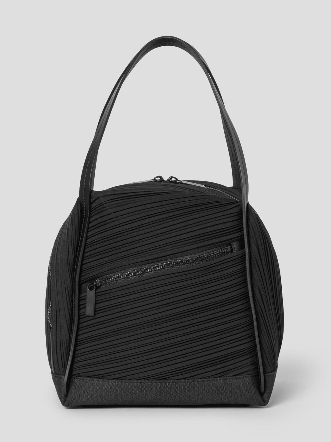 Bias Pleats Bag - Black