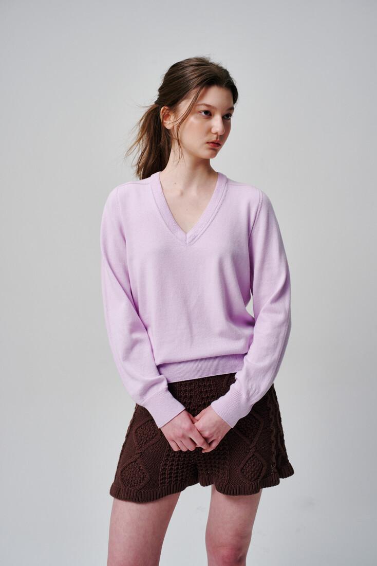 Signature Soft V-Neck Pullover (4color)