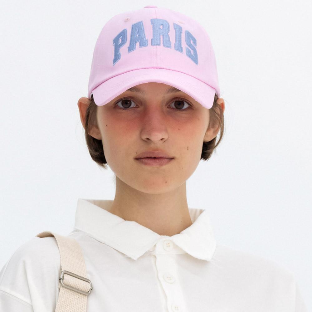 [벤시몽] PARIS BIG LOGO BALL CAP - PINK