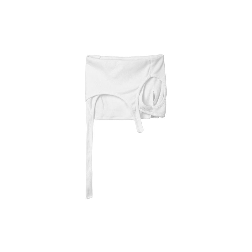 [BONNAE : 본네] Layered skirt white