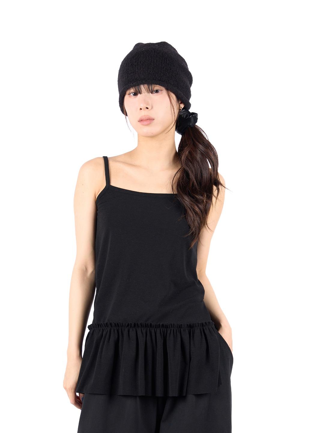 SIDE SLIT FRILL SLEEVELESS
