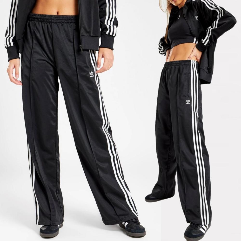 아디다스 오리지날 블랙 파이어버드 루즈 트랙 팬츠