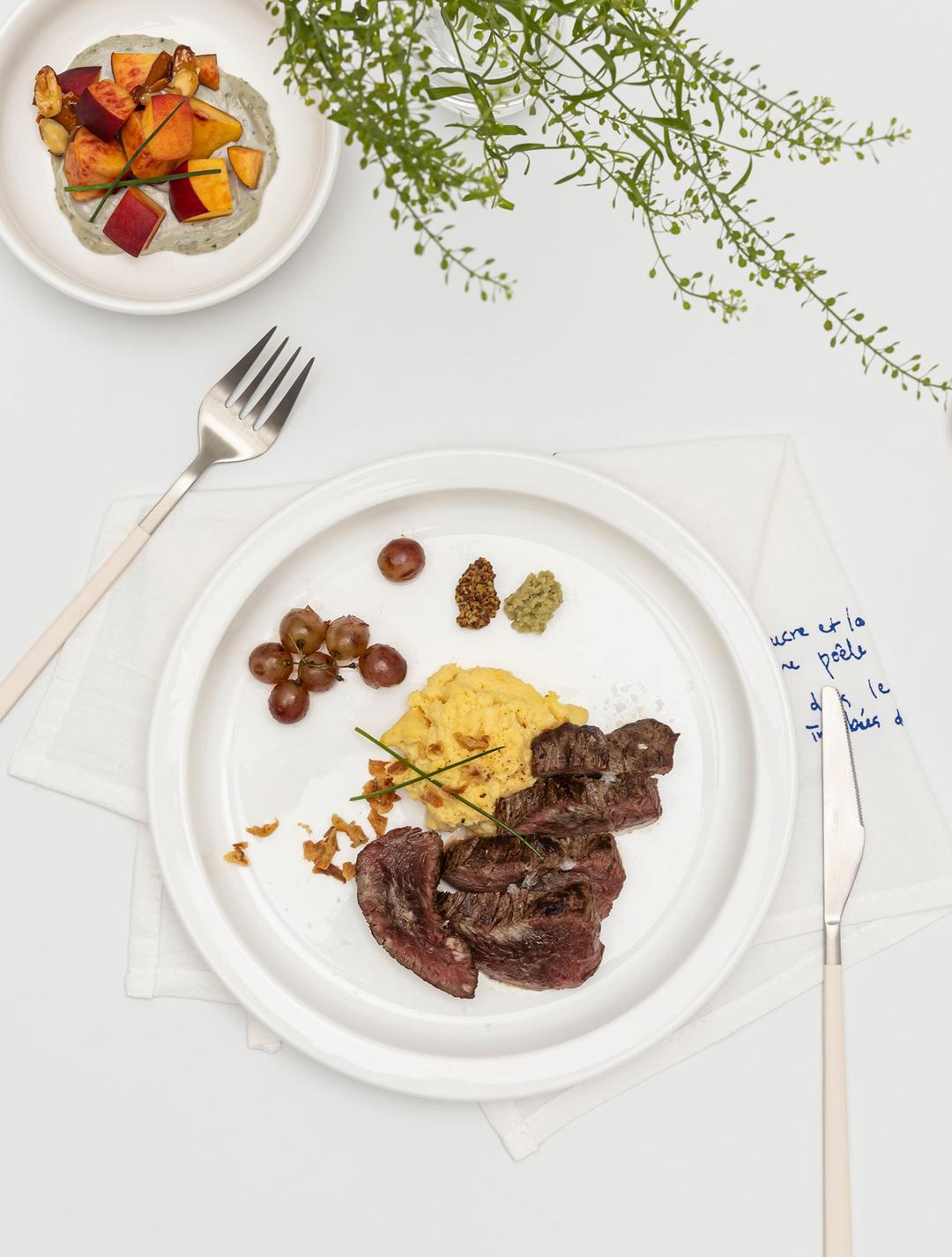 윤도자기 당당 화이트 원형접시 대