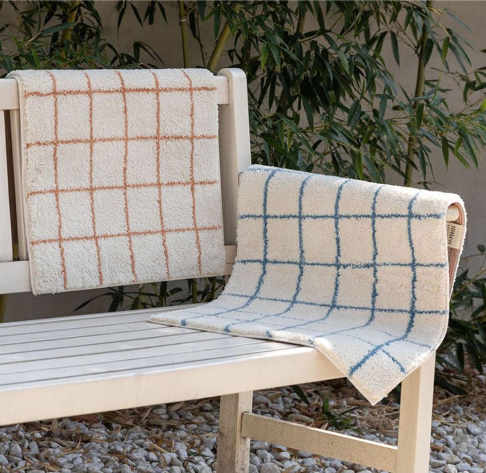 [하이프로젝트] 체크 발매트 러그 현관매트 스트라이프 러그