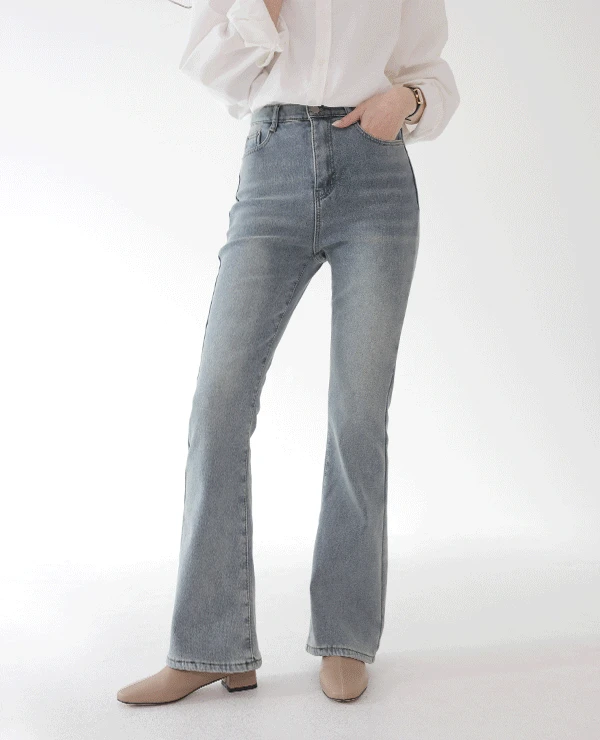 [기장선택] 룰렛 히든밴딩 융기모 부츠컷 데님팬츠 (3color)