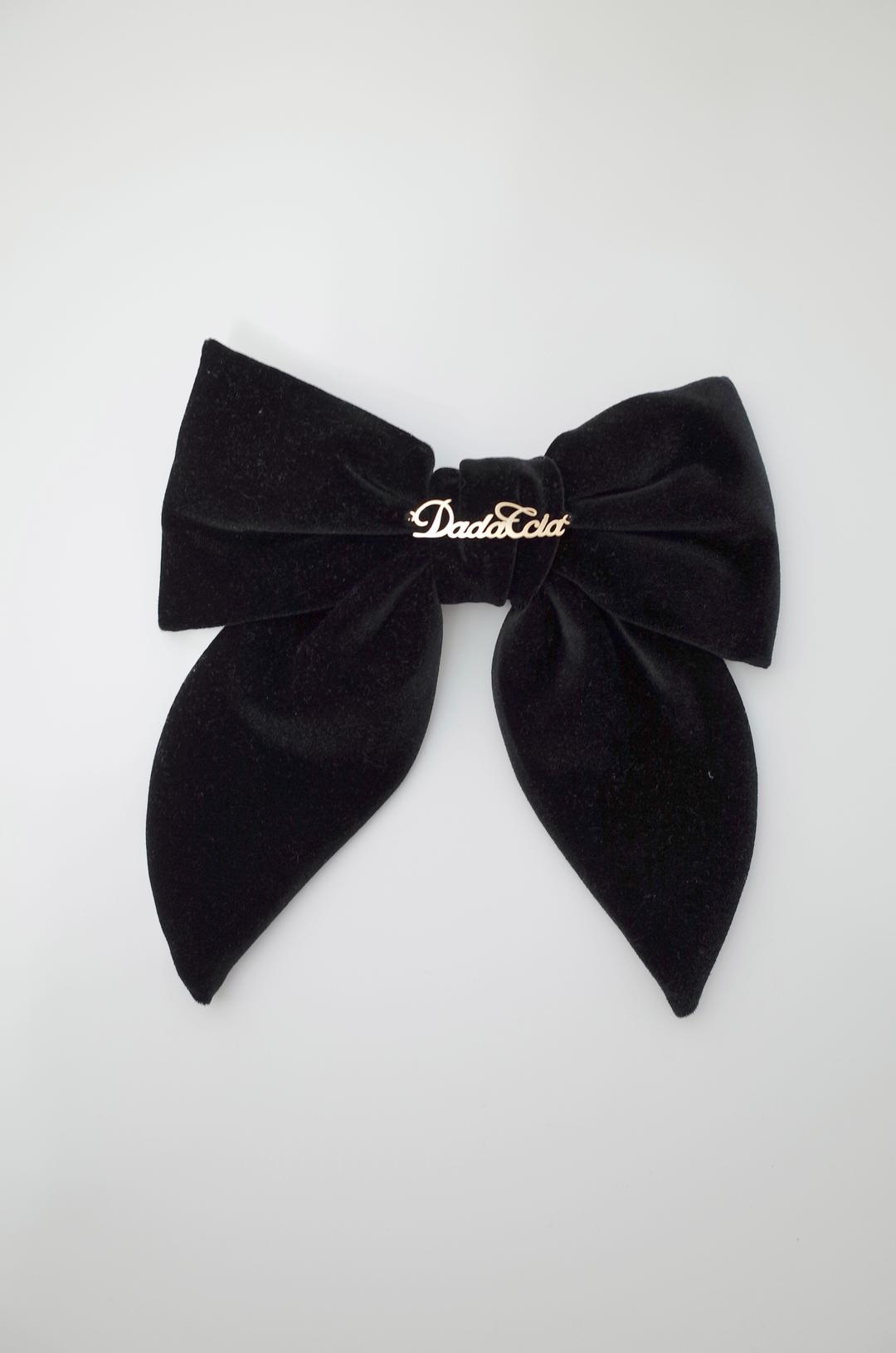 [2차재입고] Bonsofy ribbon Pin / Black & 16k Gold Plated