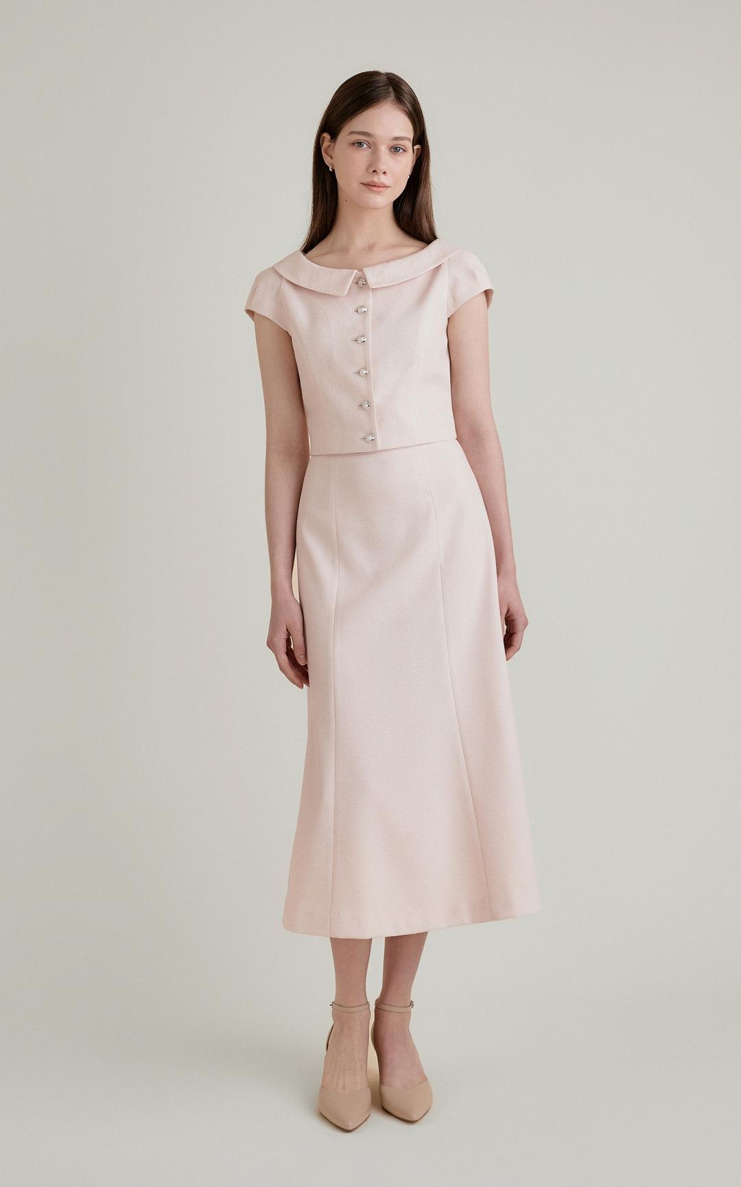 ANN MERMAID SKIRT_LIGHT PINK