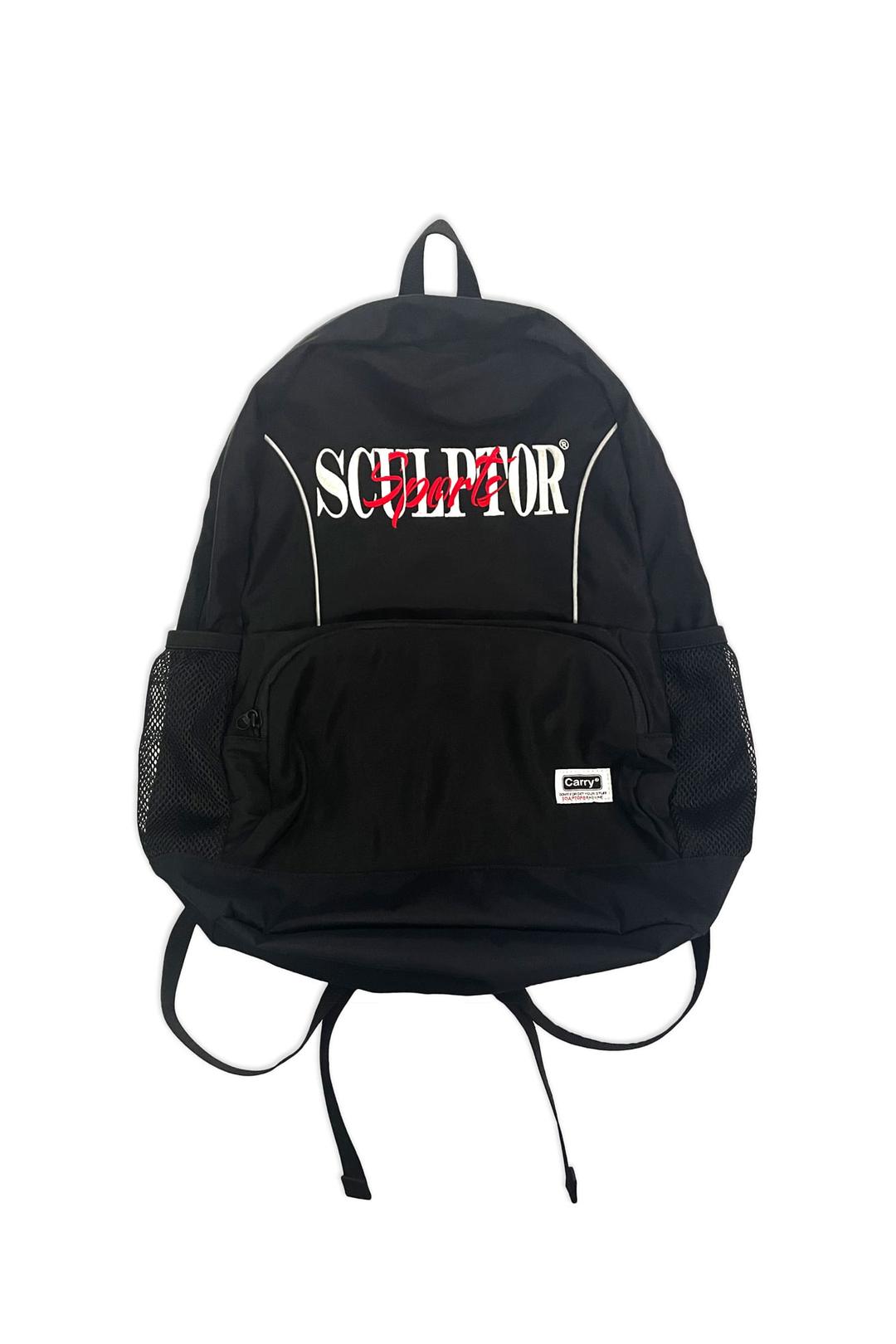 Nylon Slouch Backpack Black