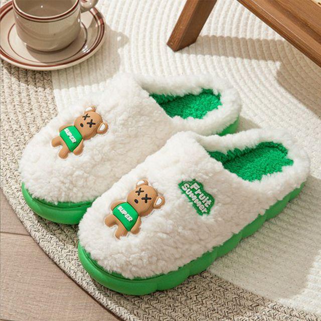 쇼미코리아 양털 층간소음 겨울 슈퍼베어 털실내화