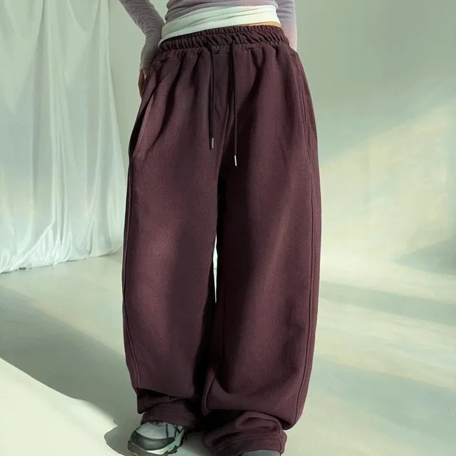 🚀7color/부분당일발송🚀 shushu string wide pants / 슈슈 스트링 오버핏 투웨이 와이드 조거 트레이닝 벌룬 팬츠 바지 와이드팬츠 오버핏팬츠 벌룬팬츠