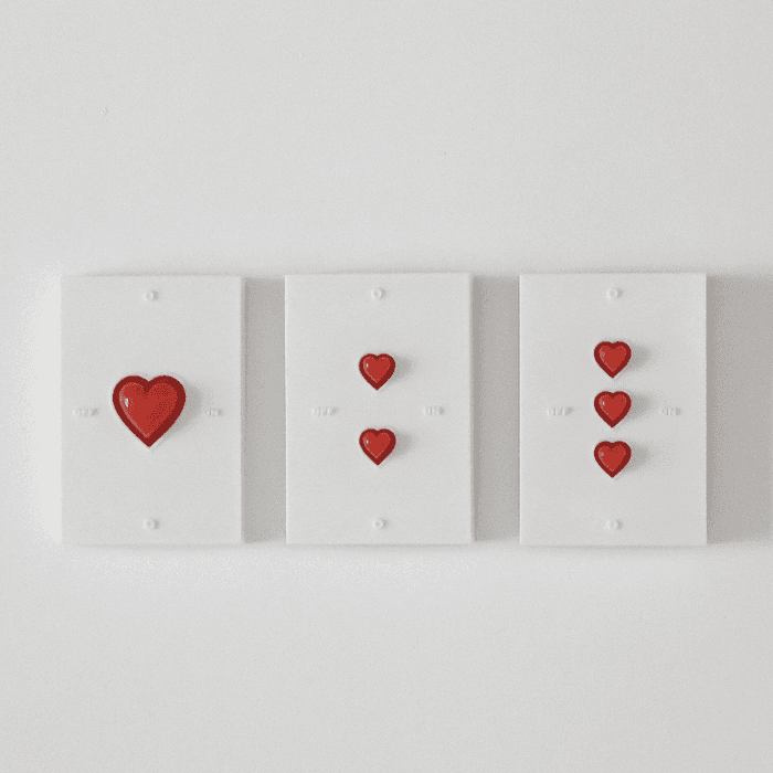 HEART SWITCH COVER (RED) 스위치 커버