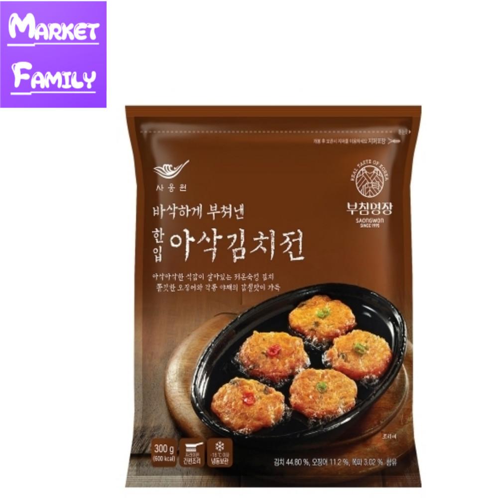 (마켓패밀리) 사옹원 부침명장 한입아삭김치전 300g (30g x 10개)