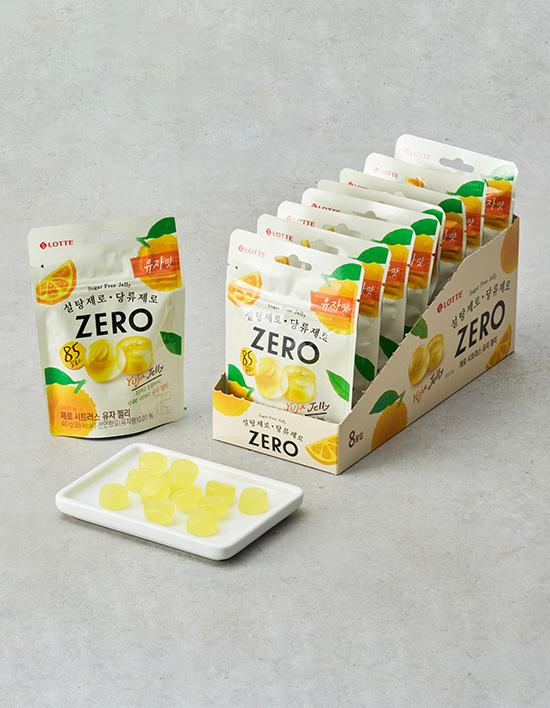 [롯데] 제로 시트러스 유자 젤리 40g X 8개입