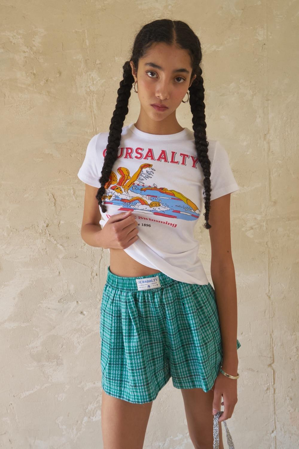 Swimmer Rib T-Shirt / White