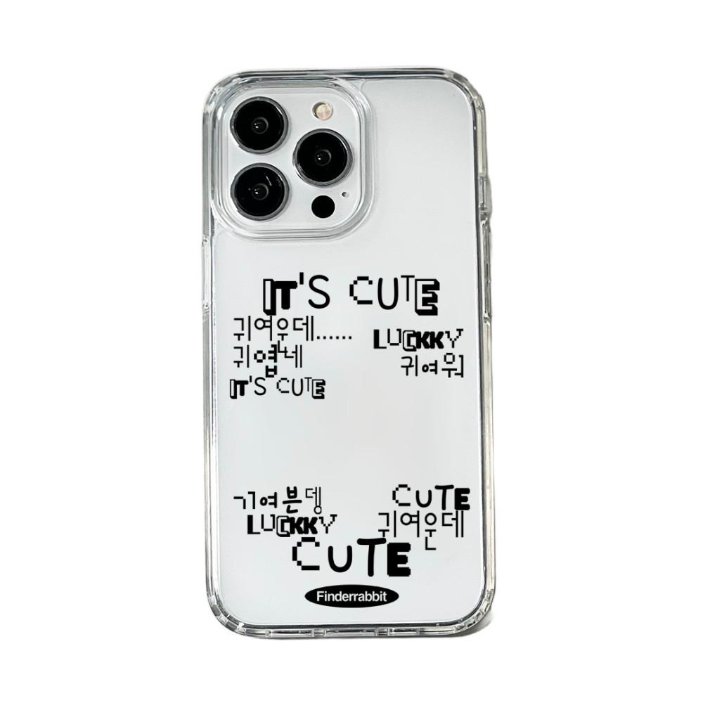 파인더래빗 귀여운데 젤하드 범퍼 아이폰16 갤럭시 케이스 포꾸