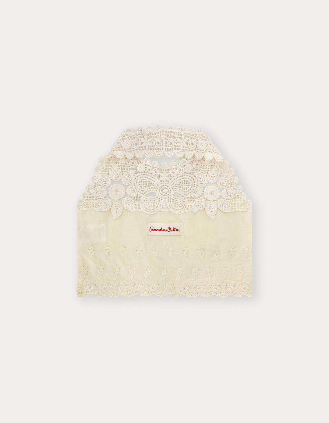 6th / 6.27 출고 Lace Mini Tote Bag - Ivory