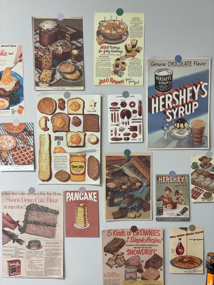 허쉬 빈티지 페이퍼 포스터 14장세트 인테리어소품