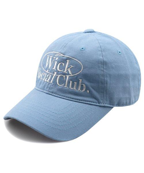 Social Club 워싱 볼캡-스카이블루