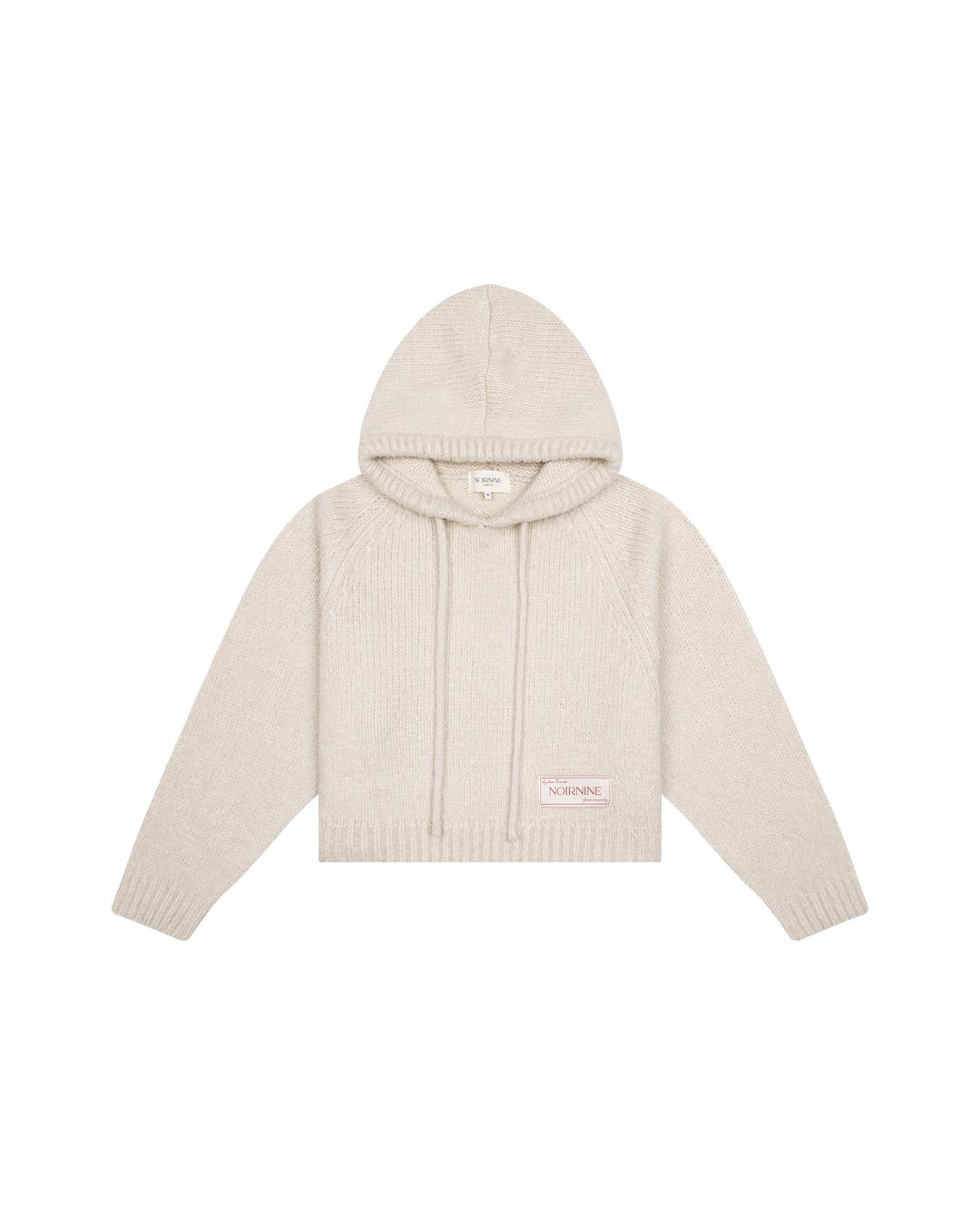 Noir Comfort Knit Hoodie [IVORY]