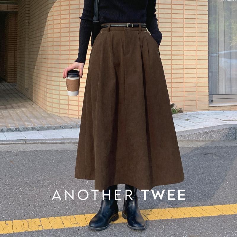 코듀로이치마✨#제작 [tsk0701] 폰츠 코듀로이 롱 스커트(골덴치마,골덴스커트,코듀로이치마,롱치마,코듀로이롱치마,겨울스커트,플레어스커트)