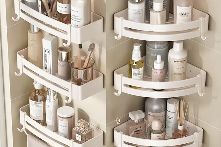 무타공 젠다이 욕실선반 화장실 코너선반 수납 정리대 욕실용품정리