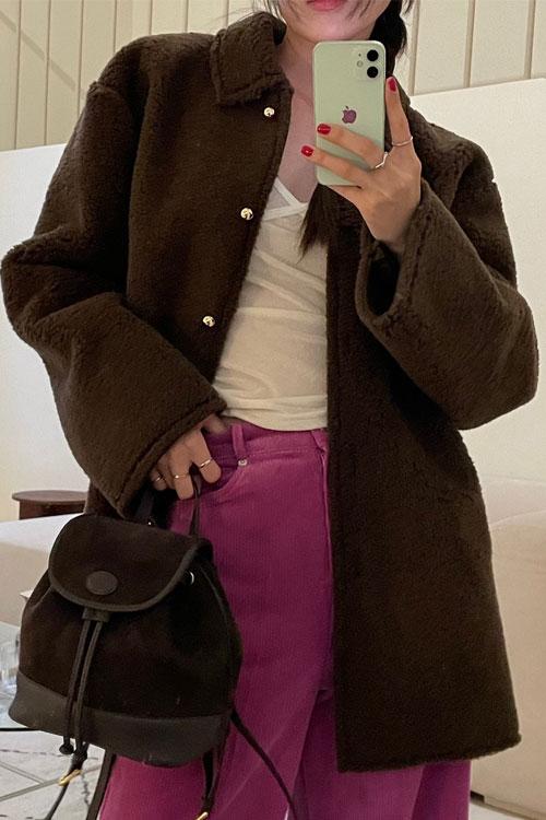 프레이 하프 무스탕(3color)