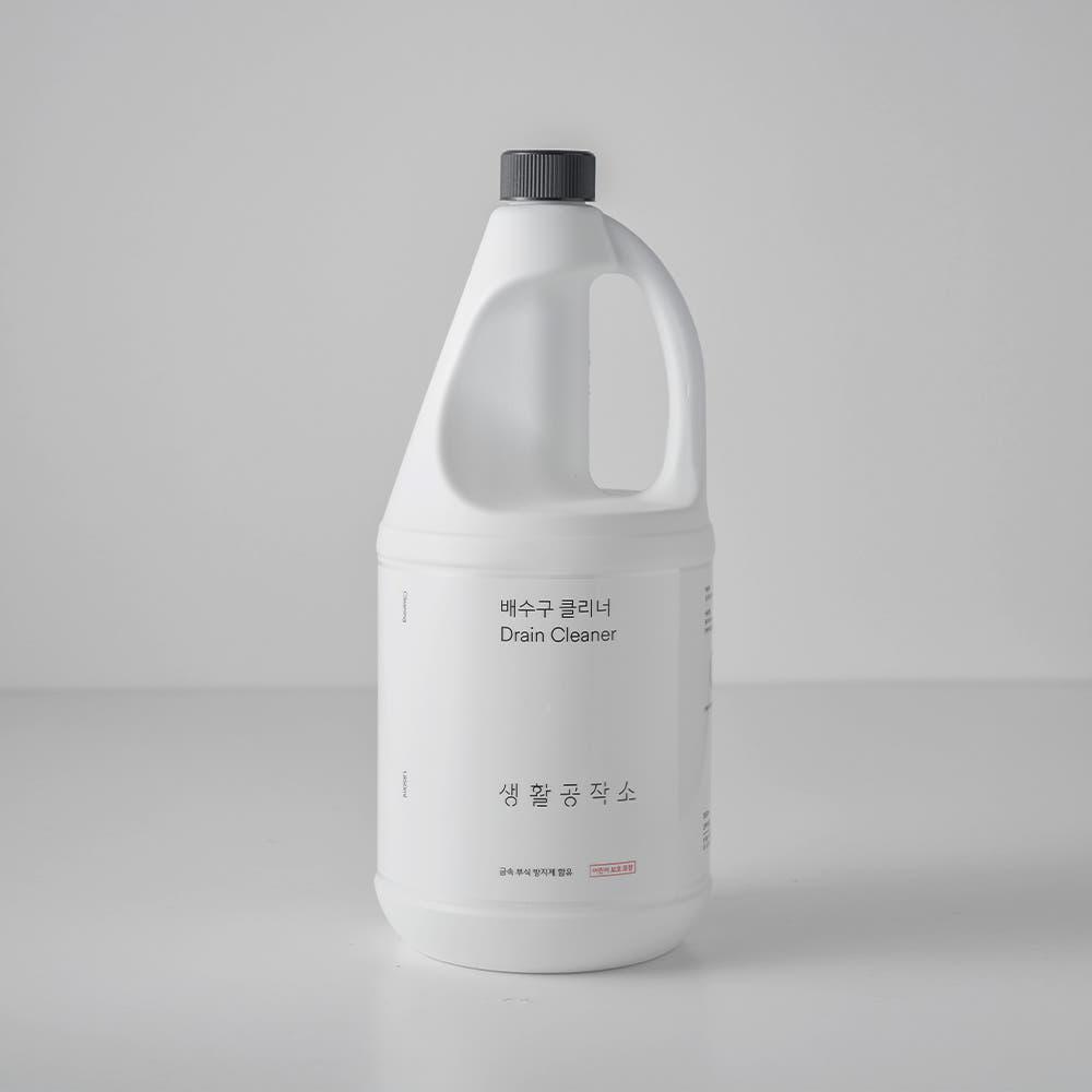 생활공작소 배수구클리너 하수구 씽크대배수구청소 세정제 1.85L, 6개